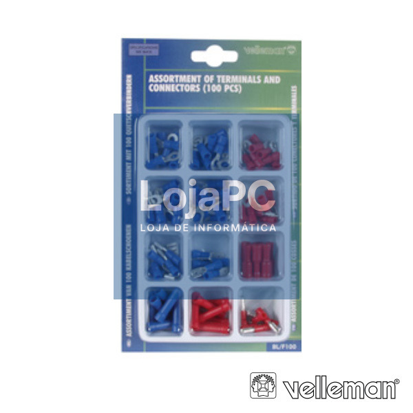 CONJUNTO DE 100 TERMINAIS VELLEMAN