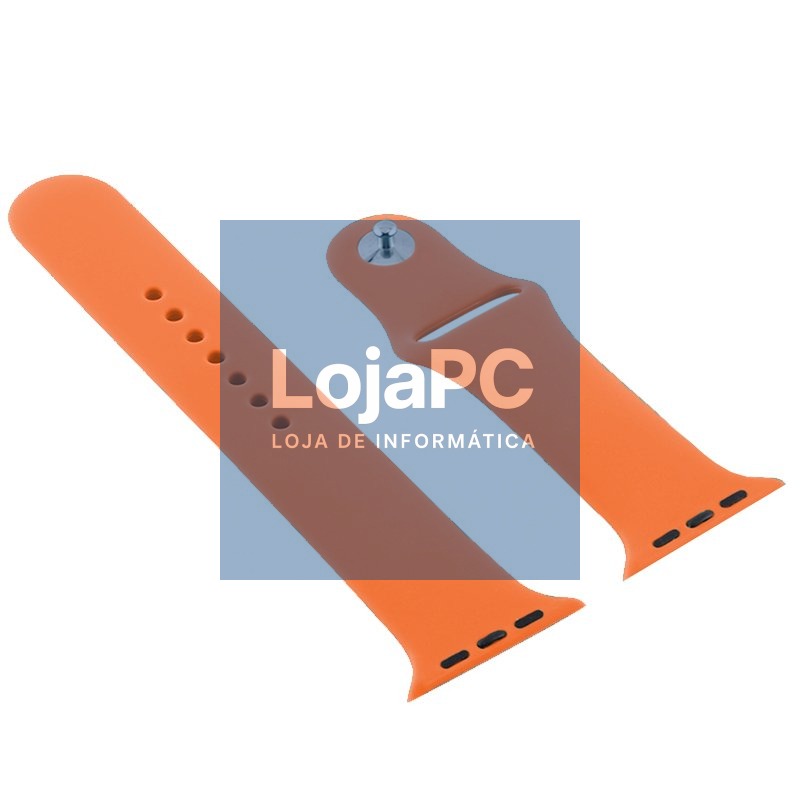 COOL Strap for Apple Watch Series 1 / 2 / 3 / 4 / 5 / 6 / 7 / 8 / 9 / SE (42 / 44 / 45 mm) Rubber Coral — imagem 3