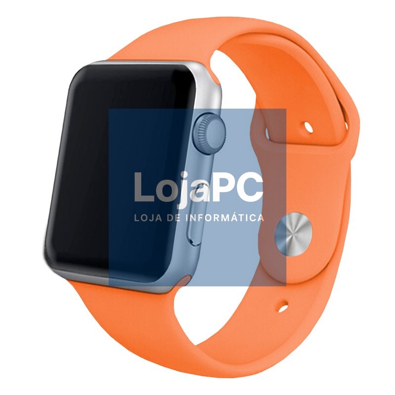 COOL Strap for Apple Watch Series 1 / 2 / 3 / 4 / 5 / 6 / 7 / 8 / 9 / SE (42 / 44 / 45 mm) Rubber Coral