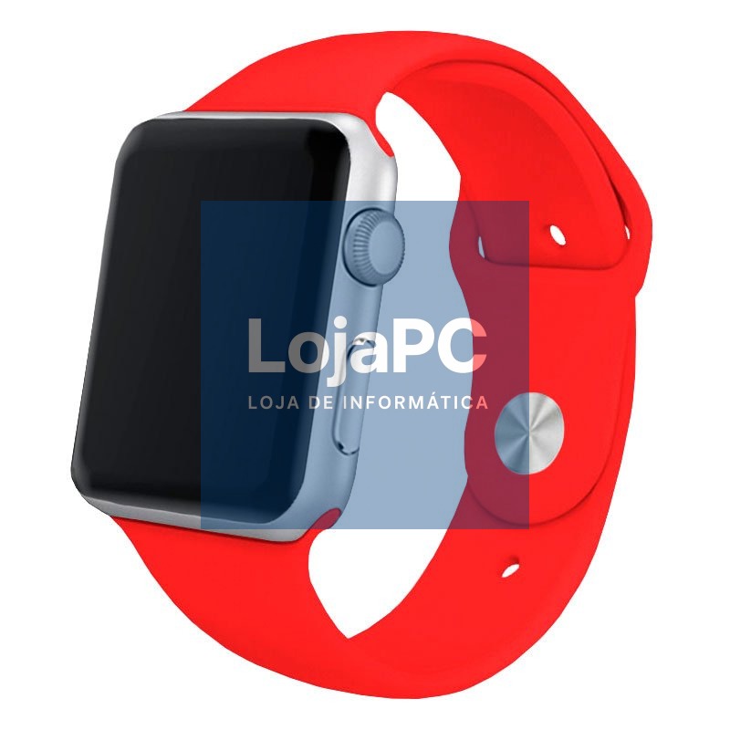 COOL Strap for Apple Watch Series 1 / 2 / 3 / 4 / 5 / 6 / 7 / 8 / 9 / SE (42 / 44 / 45 mm) Rubber Red