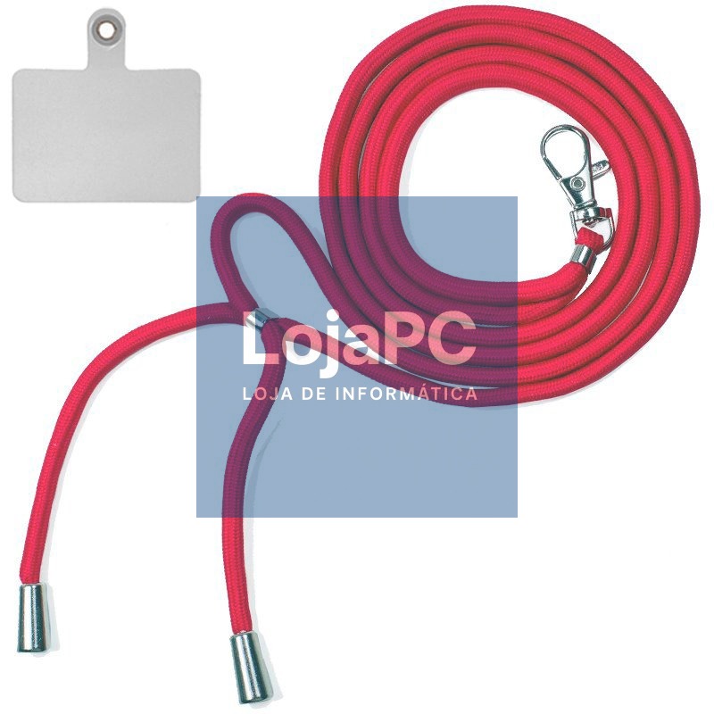 COOL Universal Hanging Lanyard with Card for Smartphone Fuchsia — imagem 4
