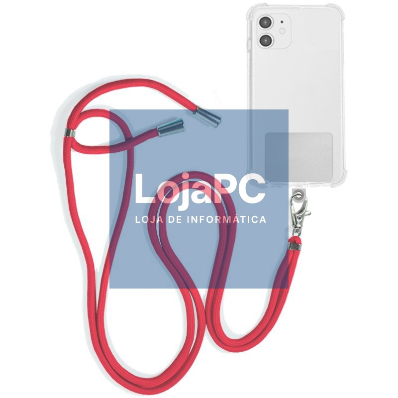 COOL Universal Hanging Lanyard with Card for Smartphone Fuchsia