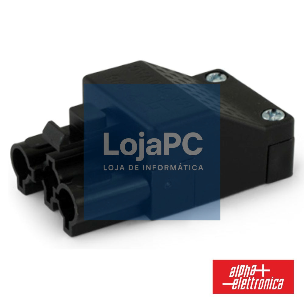 FICHA ALIMENTAÇÂO AC 2P + TERRA MACHO 16A 500V