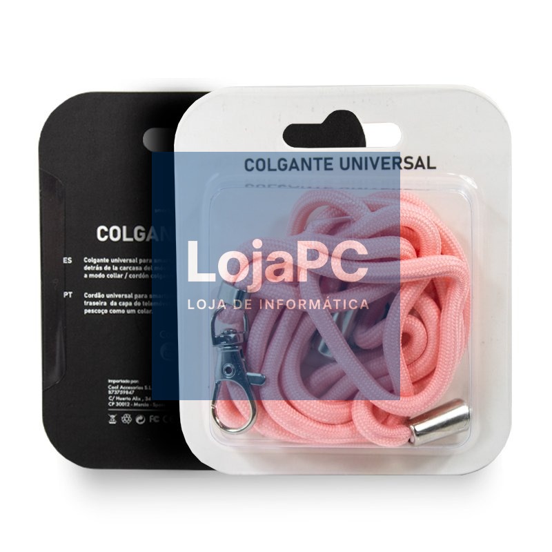COOL Universal Hanging Lanyard with Card for Smartphone Pink — imagem 4
