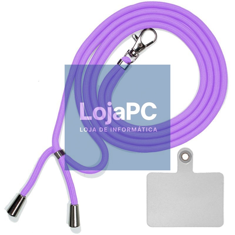COOL Universal Hanging Lanyard with Card for Smartphone Violet — imagem 2