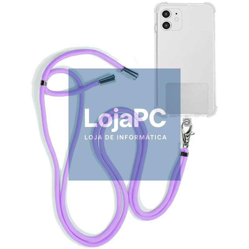 COOL Universal Hanging Lanyard with Card for Smartphone Violet