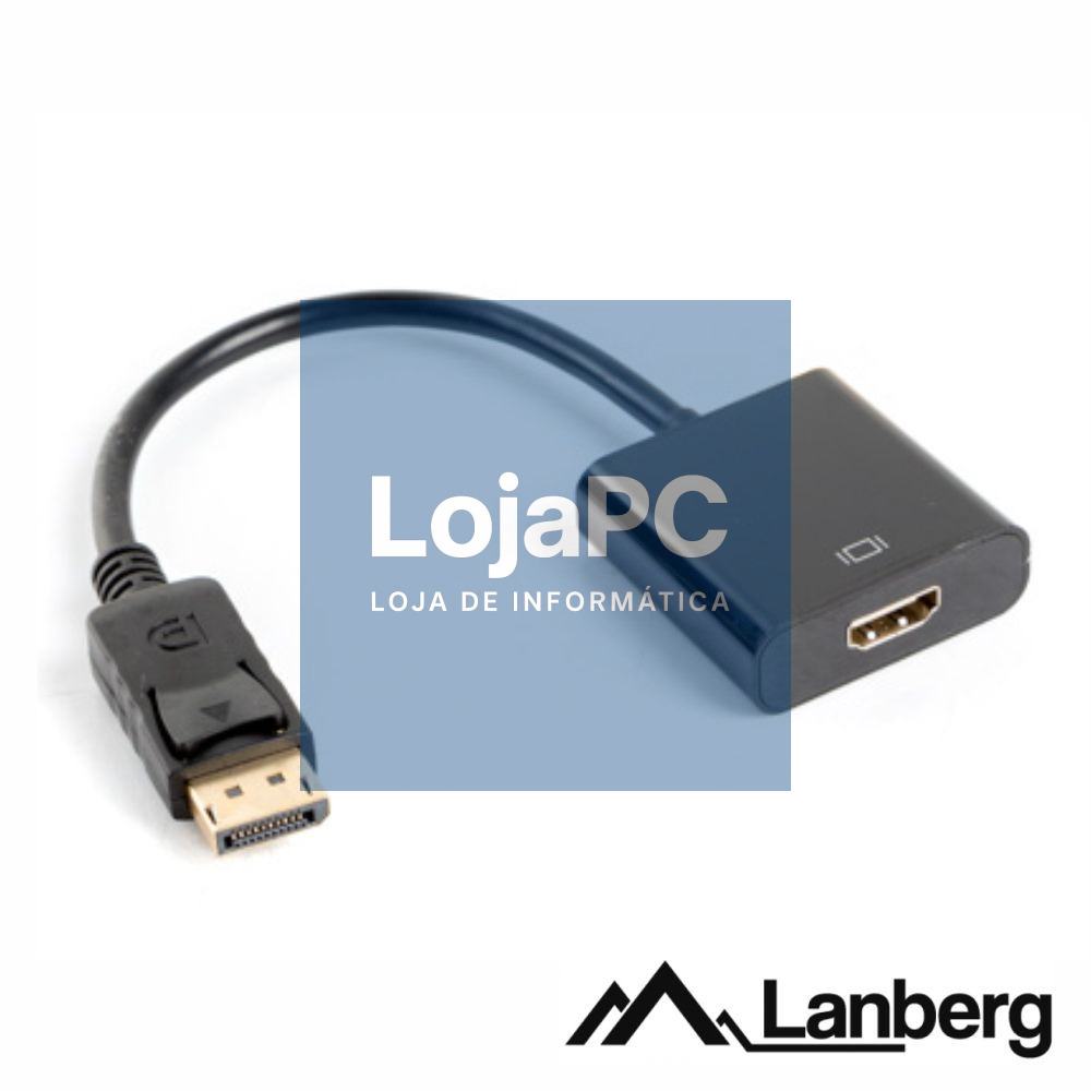 Adaptador Displayport Macho / HDMI Fêmea LANBERG