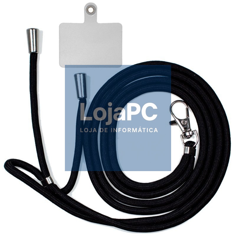 COOL Universal Hanging Lanyard with Smartphone Card Black — imagem 3