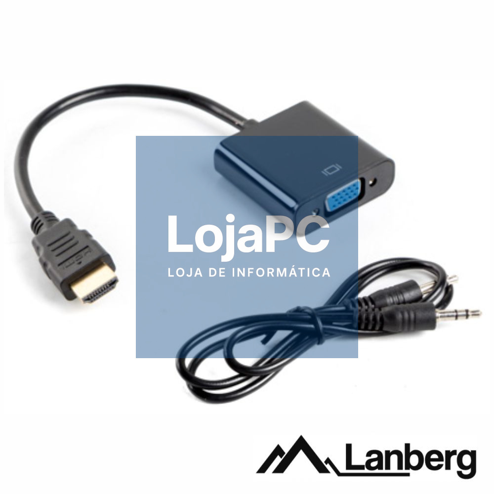 Adaptador Displayport Macho / VGA Fêmea LANBERG