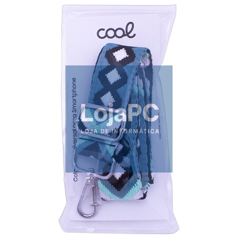 COOL Universal Hanging Strap with Card for Smartphone Aquamarine — imagem 3