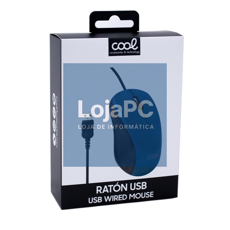 COOL USB Wired Mouse Blue — imagem 2