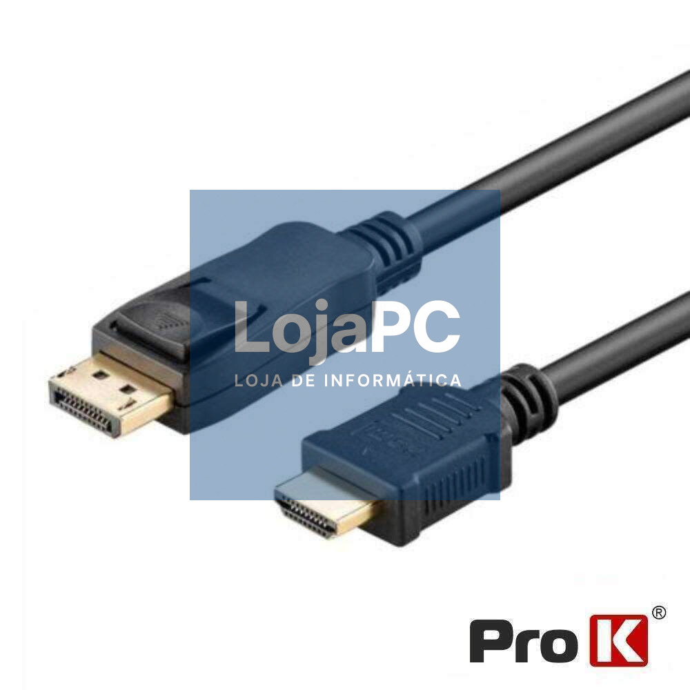 Cabo Displayport Macho / HDMI Macho 5m PROK