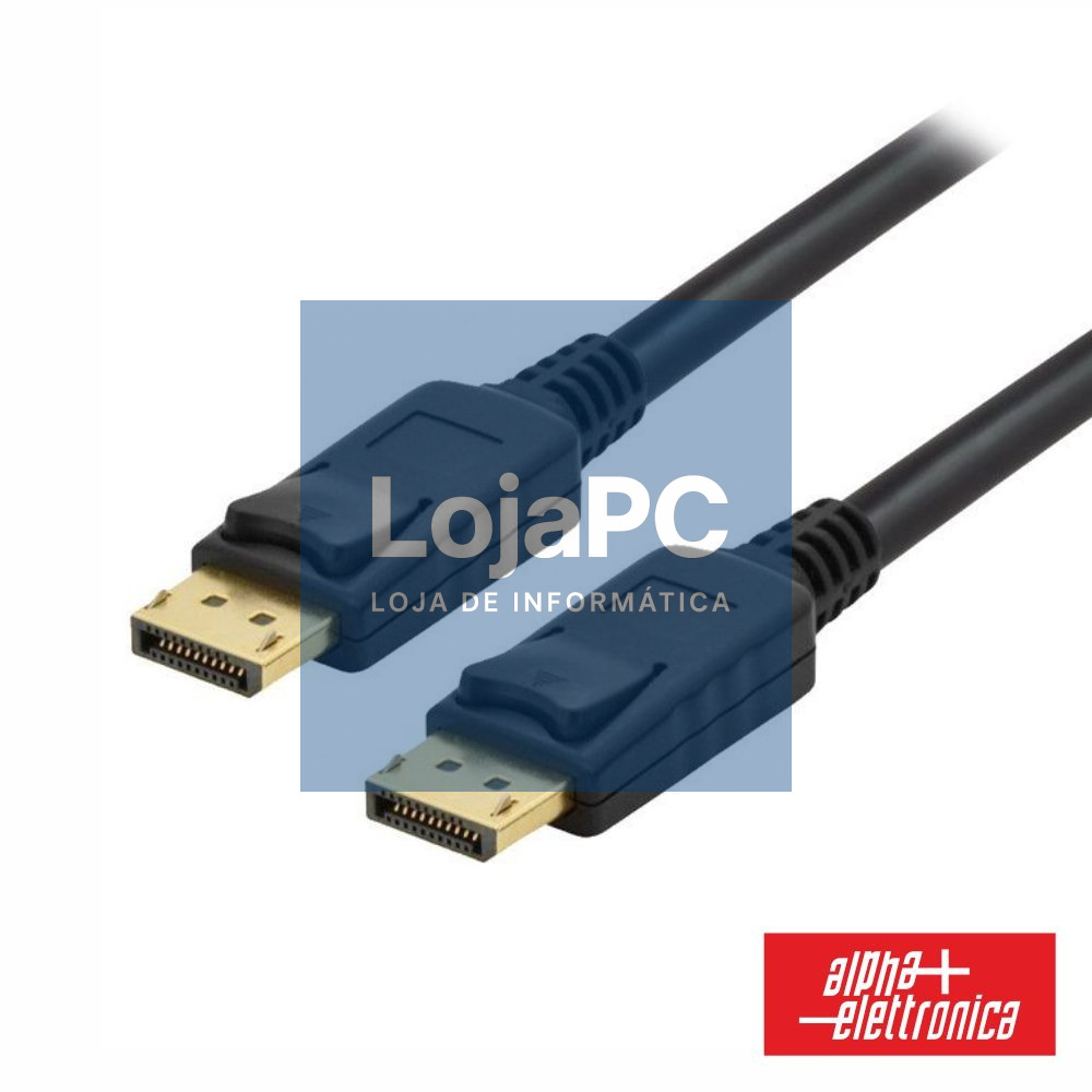 Cabo Displayport Macho / Macho Preto 5m ALPHA