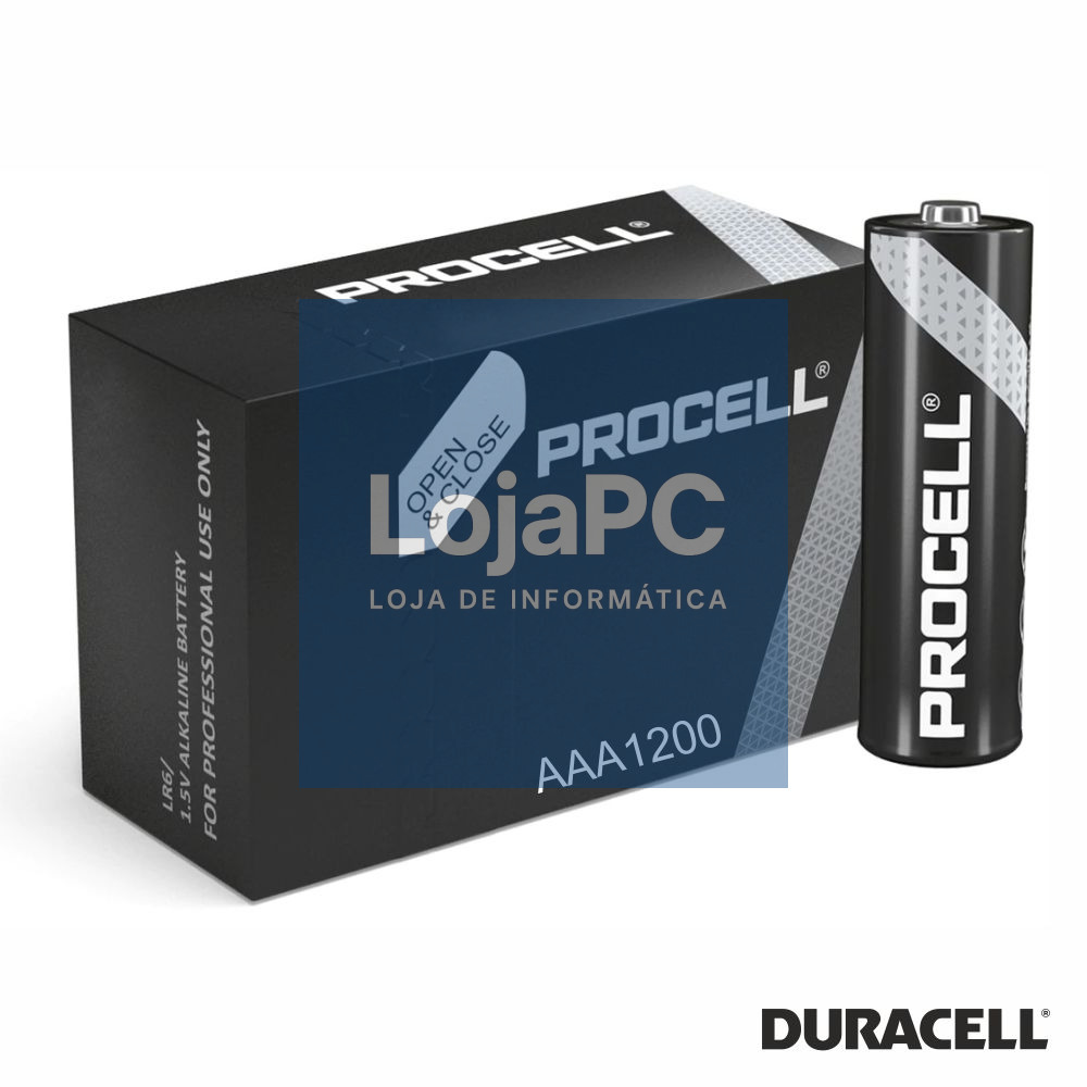 Pilha Alcalina Procell LR03/AAA 1.5V 1200X DURACELL