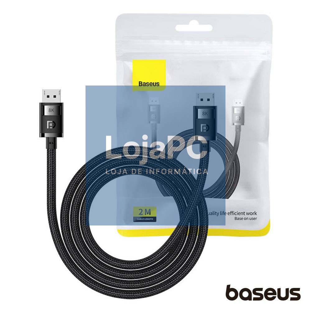 Cabo Displayport Macho / Displayport Macho 8K 2m BASEUS