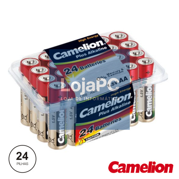PILHA ALCALINA LR6/AA 1.5V 24X BLISTER CAMELION