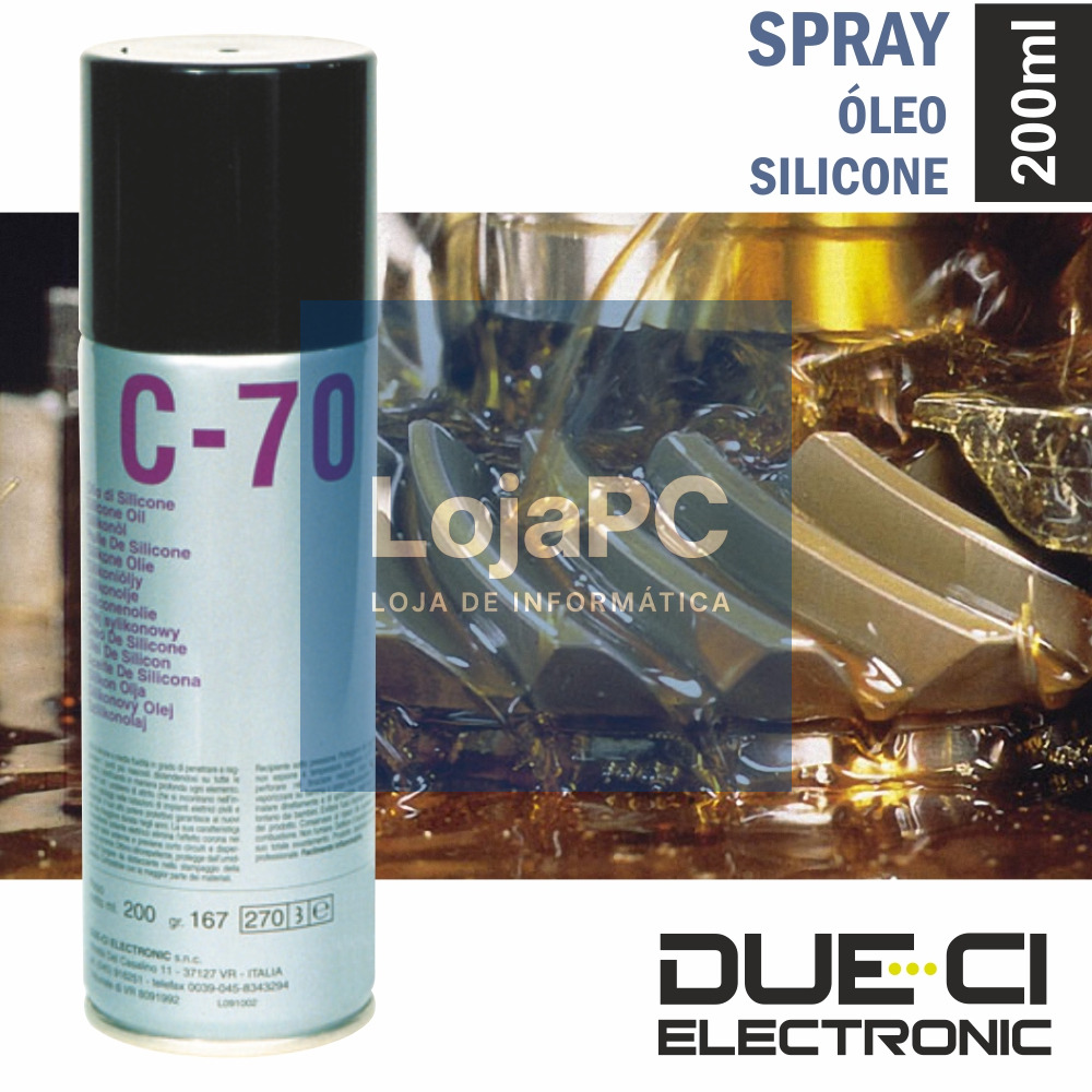 SPRAY DE 200ML ÓLEO SILICONE DUE-CI