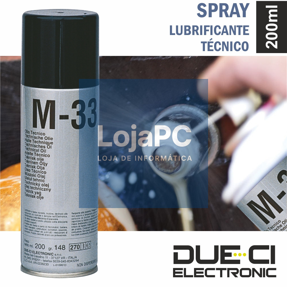 SPRAY DE 200ML LUBRIFICANTE TÉCNICO DUE-CI
