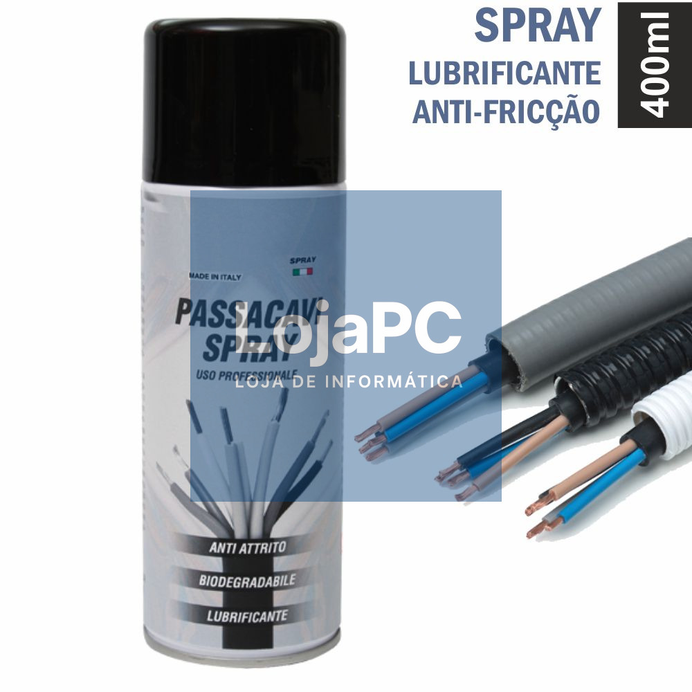 SPRAY DE 400ML LUBRIFICANTE ANTI-FRICÇÃO P/ CABOS
