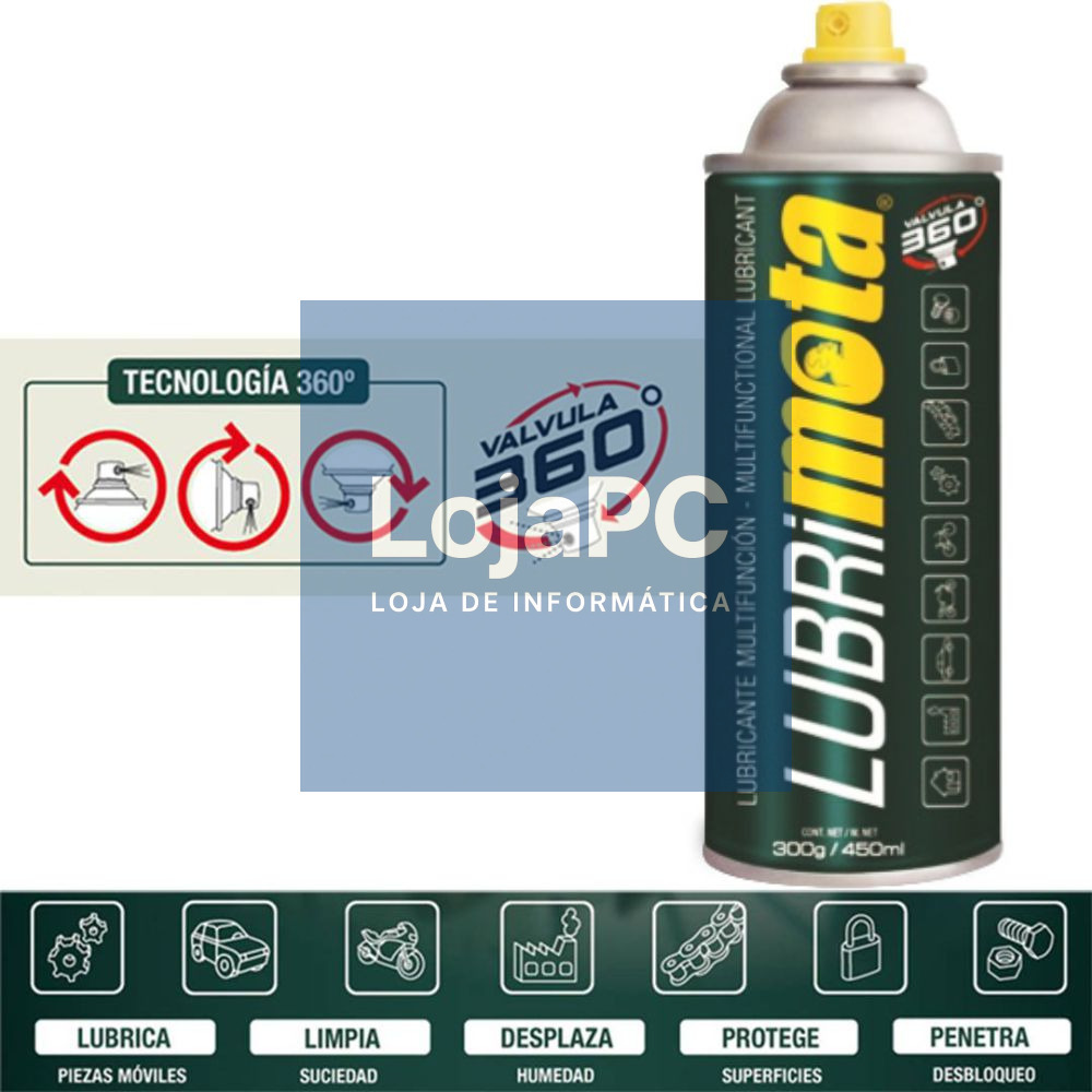 Spray Lubrificante Multifunções 450ml MOTA