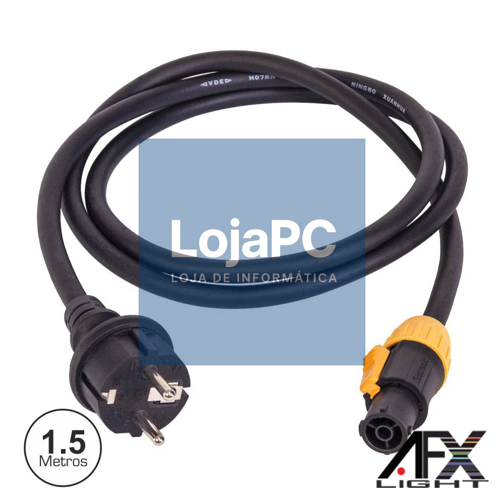 CABO ALIMENTAÇÃO POWERCON 1.5M AFXLIGHT