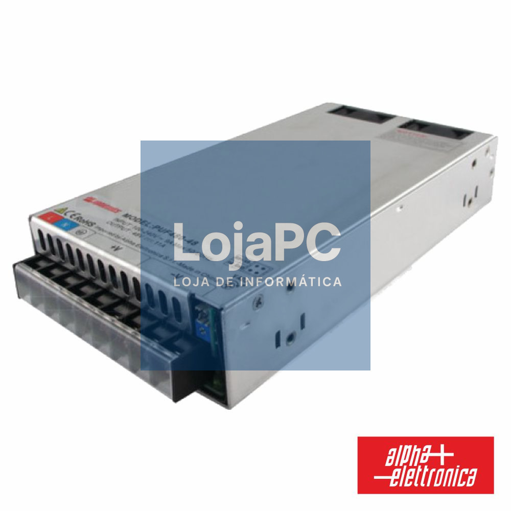 FONTE DE ALIMENTAÇÃO INDUSTRIAL 24V 480W 20A ALPHA