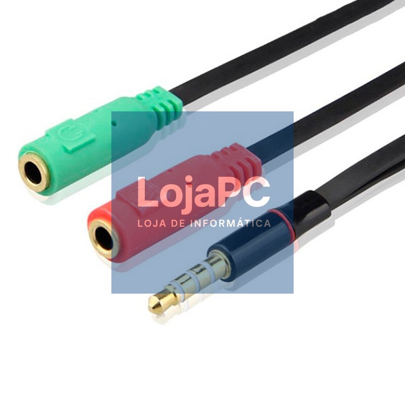 Double Input Adapter to 3.5mm Auxiliary Jack COOL Universal — imagem 2