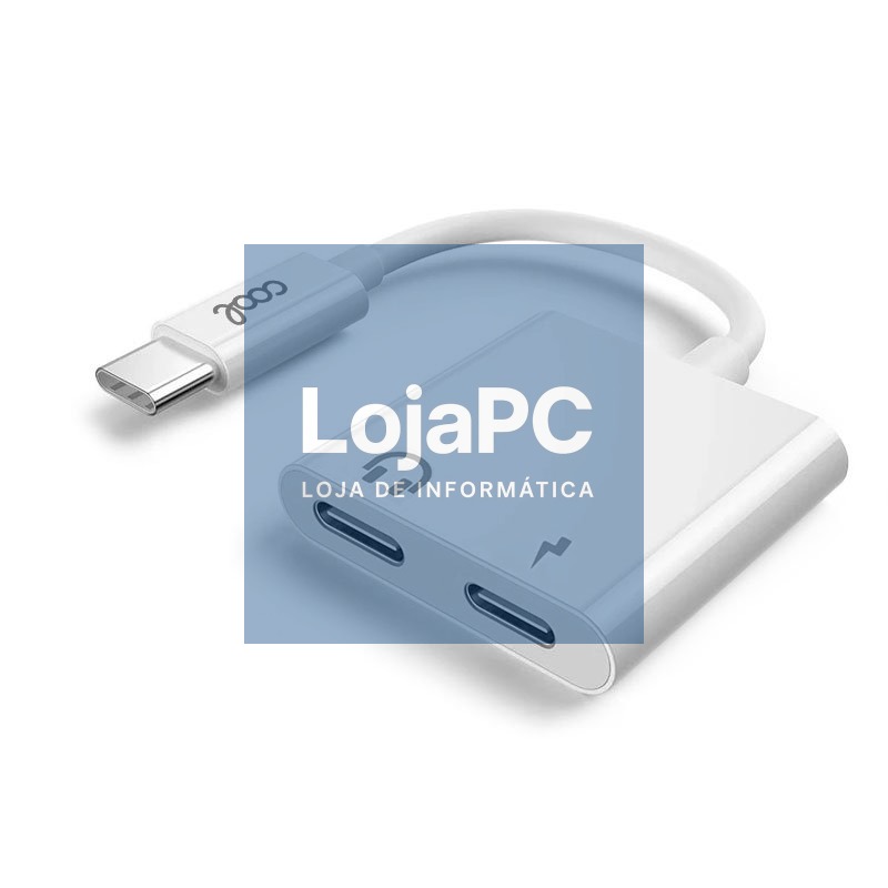 Dual USB TYPE-C Adapter (Headphones + Charging) Digital COOL