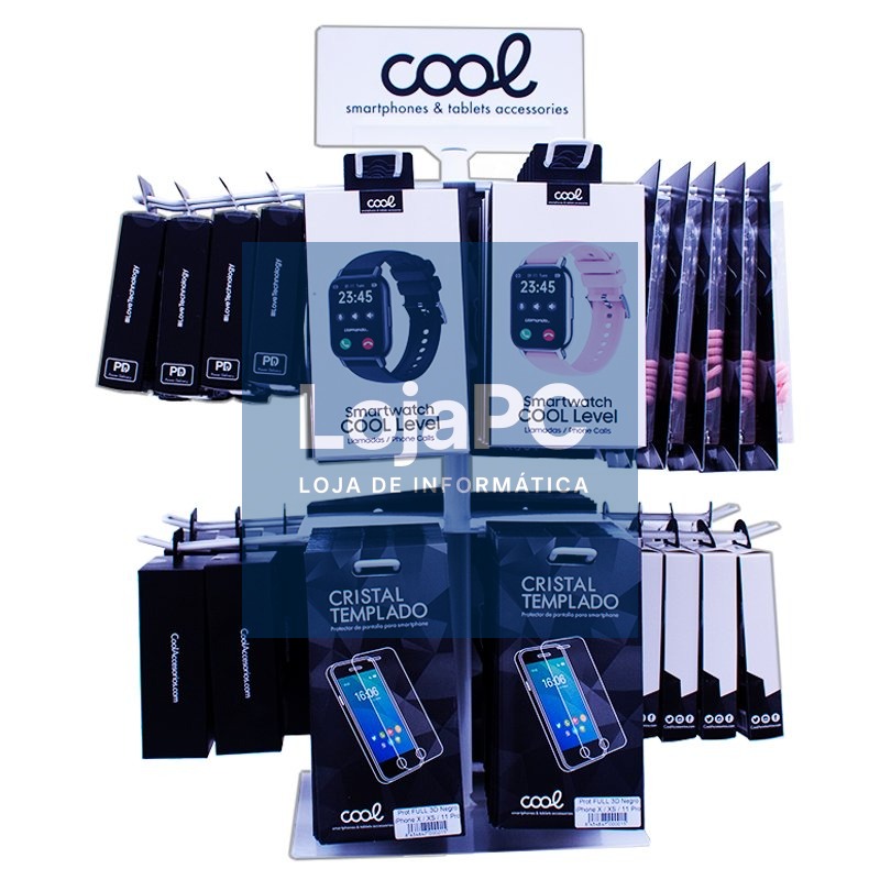 Exhibitor COOL Accessories Metal Rotating Desktop (White) — imagem 4