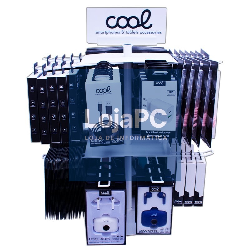 Exhibitor COOL Accessories Metal Rotating Desktop (White)