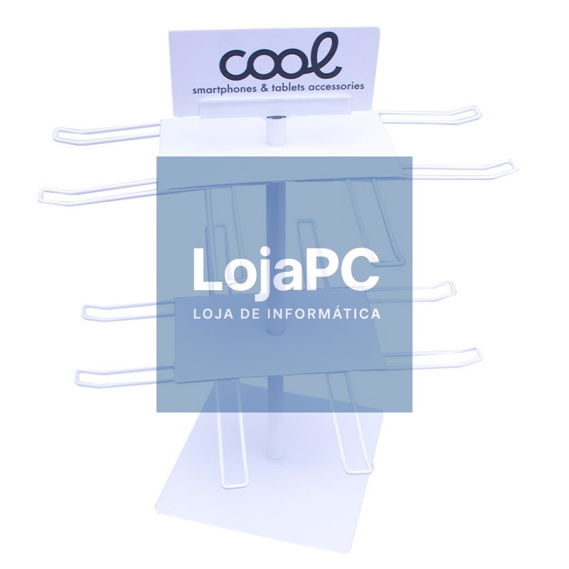Exhibitor COOL Accessories Metal Rotating Desktop (White) — imagem 2