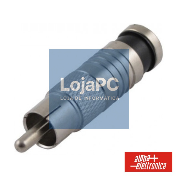 FICHA RCA MACHO PRETA DE COMPRESSÃO