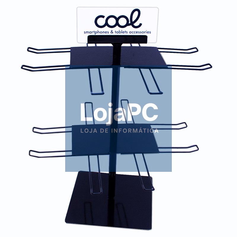 Exhibitor COOL Accessories Metal Swivel Desktop (Black) — imagem 2