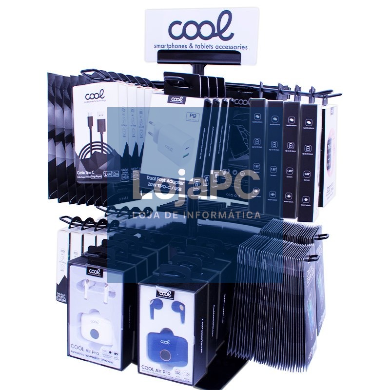 Exhibitor COOL Accessories Metal Swivel Desktop (Black) — imagem 4