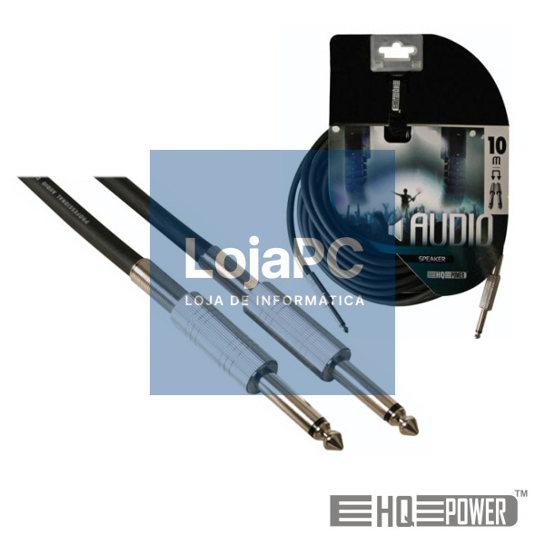 CABO JACK 6.35MM MACHO / MACHO 10M MN HQ POWER