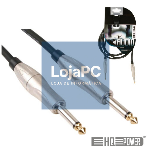 CABO JACK 6.35MM MACHO / MACHO 2M MN HQ POWER