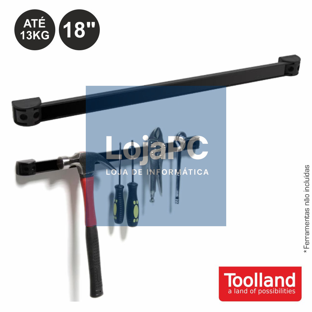 BARRA MAGNÉTICA P/ FERRAMENTAS 18" / 46CM 13KG TOOLLAND