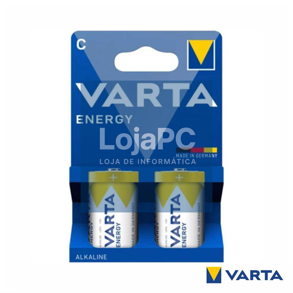 Pilha Alcalina LR14/C 1.5v 2x Blister VARTA