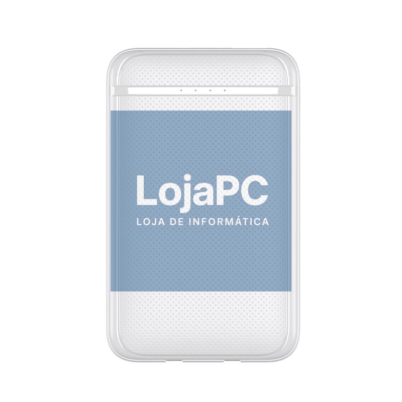 External Battery Power Bank 5000 mAh COOL (2 Cables: TYPE C / Lightning) White — imagem 3