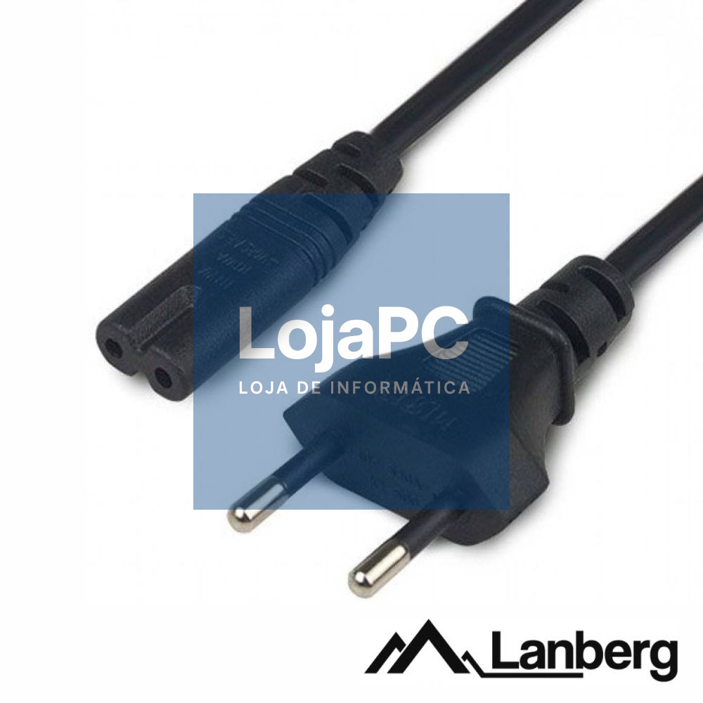 Cabo Alimentação AC Plano / Tipo 8 IEC C7 1.8m LANBERG