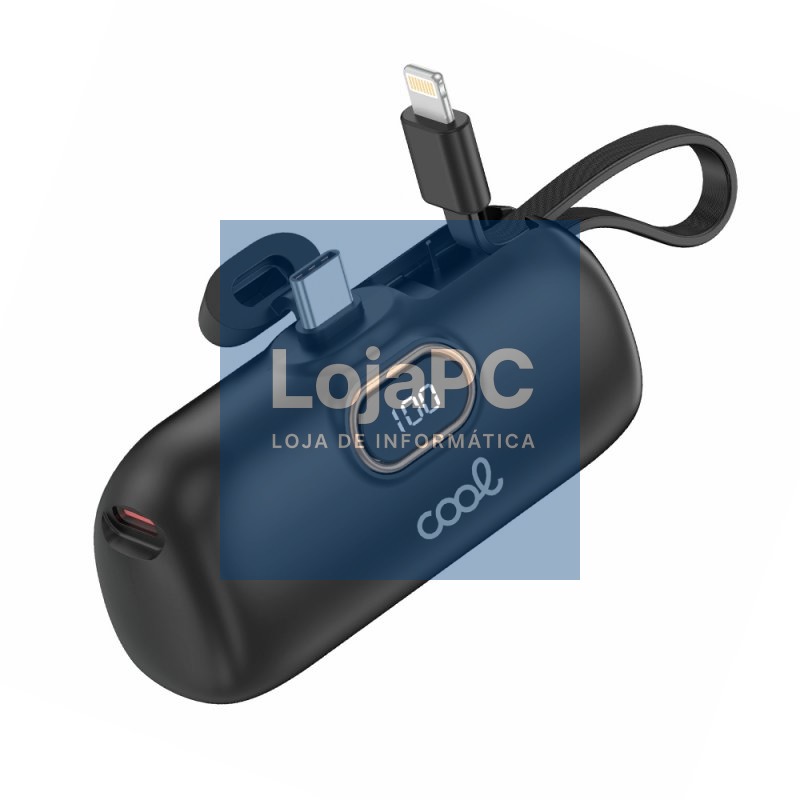 External Battery Power Bank 5000 mAh COOL Capsule Black