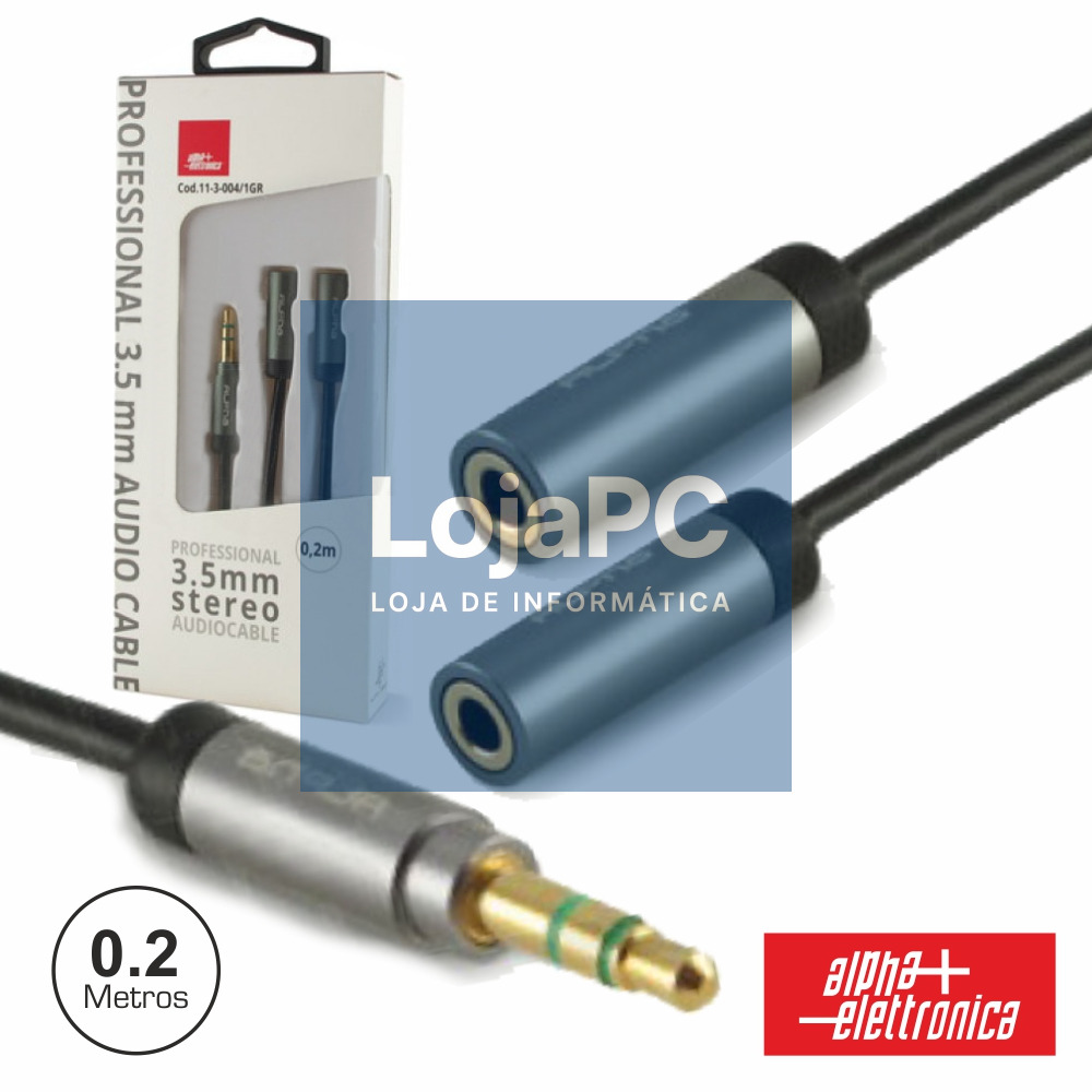 CABO JACK 3.5MM MACHO / 2 JACK 3.5MM FÊMEA 0.2M ST