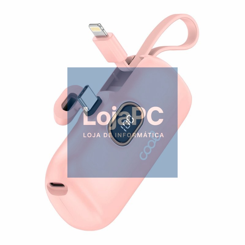 External Battery Power Bank 5000 mAh COOL Capsule Pink — imagem 4