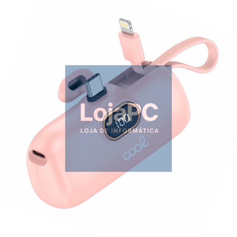 External Battery Power Bank 5000 mAh COOL Capsule Pink