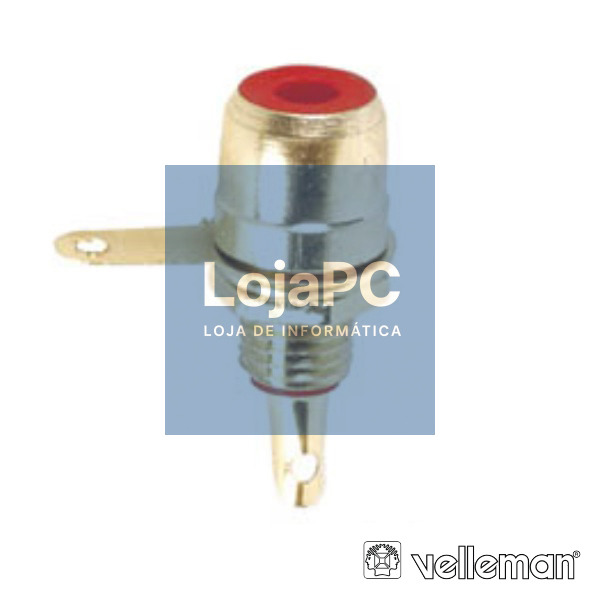 FICHA RCA FÊMEA DOURADA-VERMELHA CHASSIS VELLEMAN