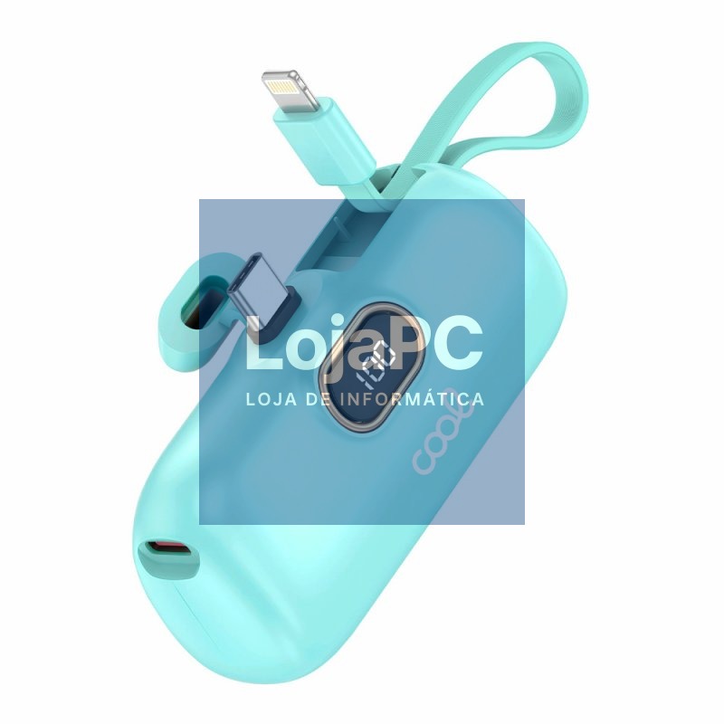 External Battery Power Bank 5000 mAh COOL Capsule Sky Blue — imagem 4