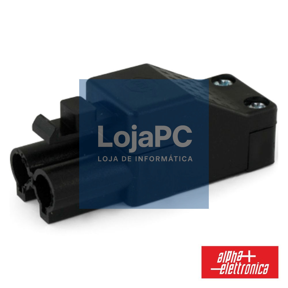 FICHA ALIMENTAÇÂO AC 2P MACHO 16A 500V