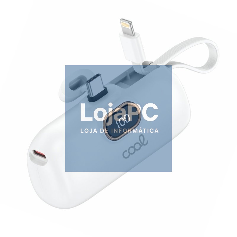 External Battery Power Bank 5000 mAh COOL Capsule White