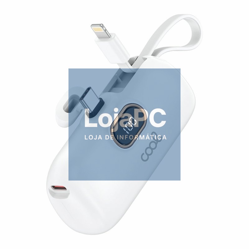 External Battery Power Bank 5000 mAh COOL Capsule White — imagem 4