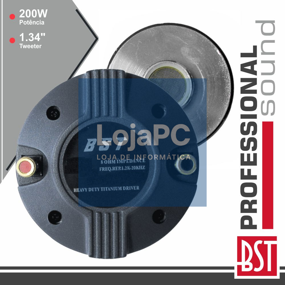 TWEETER 1.34" / 34MM 200Wmáx 8 OHM BST